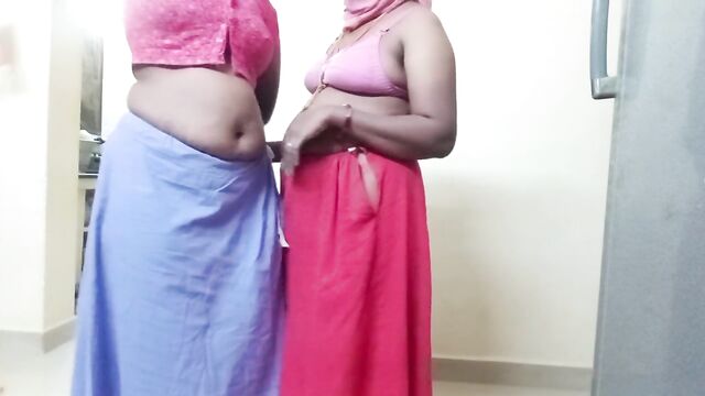 Indian tamil aunty lesbian romance show