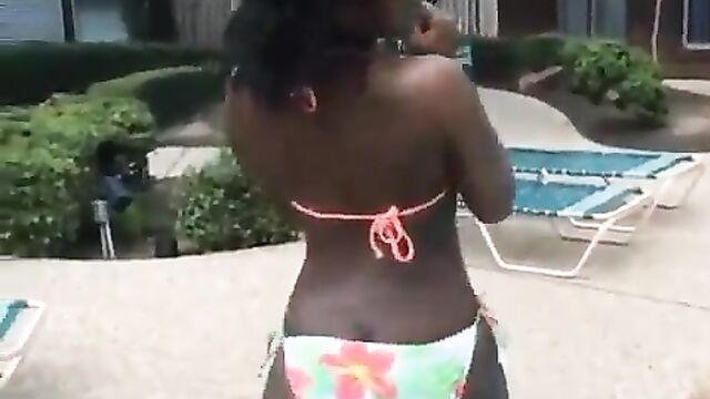 Black Woman in a Bikini