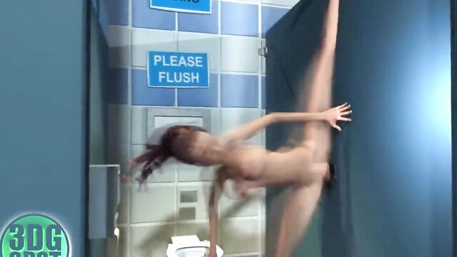 Glory Hole in School Bathroom - 3D Uncensored Animation