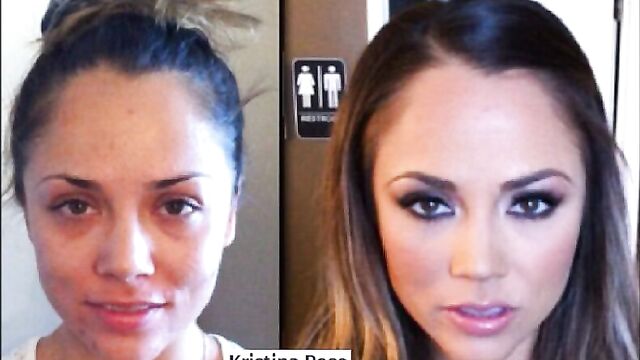 pornstars before-and-after makeup