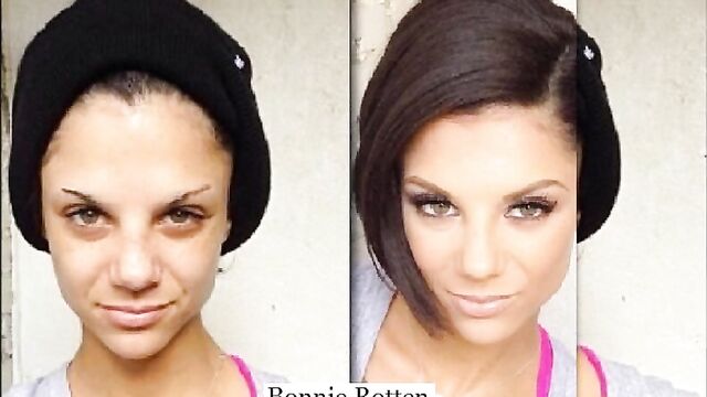 pornstars before-and-after makeup