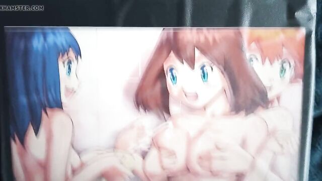 Pokemon Misty X May X Dawn Yuri Lesbian Cum Tribute SOP