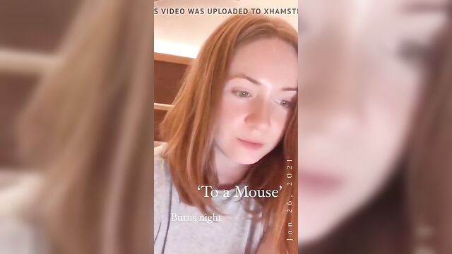 KAREN GILLAN instagram stories 2021.01.26