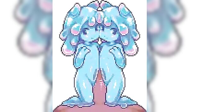 blue slime girl