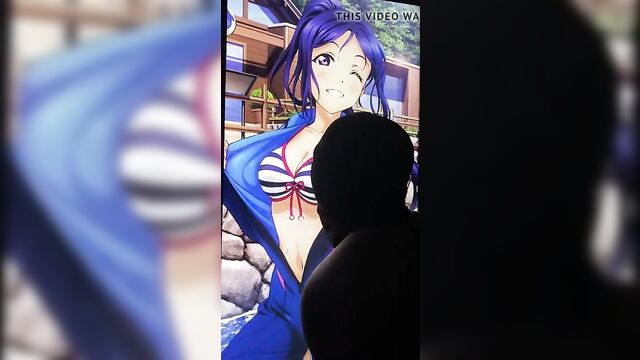 lovelive Matsuura Kanan: Kiss masturbation & Bukkake2