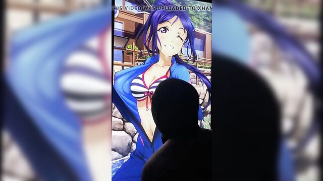 lovelive Matsuura Kanan: Kiss masturbation & Bukkake2