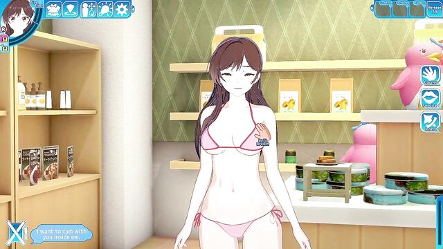 Rent GF With Mizuhara Chizuru swimsuit - Koikatsu SS