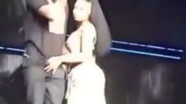 Nicki Minaj Touches Meek Mill's Dick On Stage