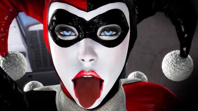 Giant Harley Quinn Eats Catwoman