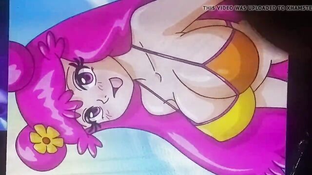 Cumming on Ami from Hi Hi Puffy AmiYumi SOP