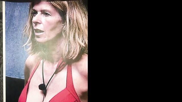 Kate Garraway Red Bikini top Cum Splattered