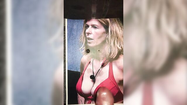 Kate Garraway Red Bikini top Cum Splattered