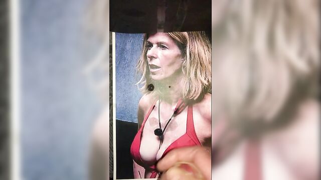 Kate Garraway Red Bikini top Cum Splattered