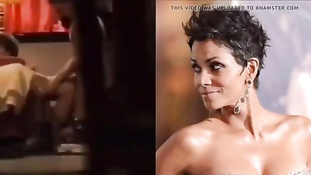 Halle Berry checks herself out fucking