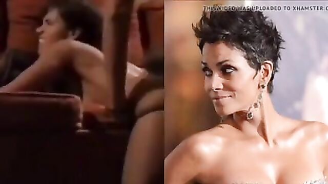 Halle Berry checks herself out fucking