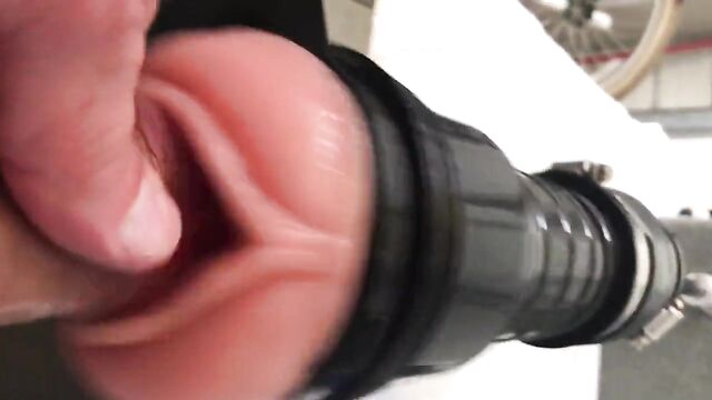 Modified fleshlight sex machine demo