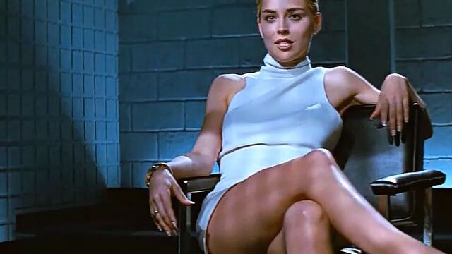 Sharon Stone Crossing Legs