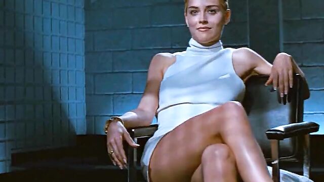 Sharon Stone Crossing Legs