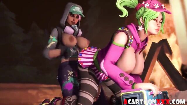 Fortnite futanari having sex with sexy hero