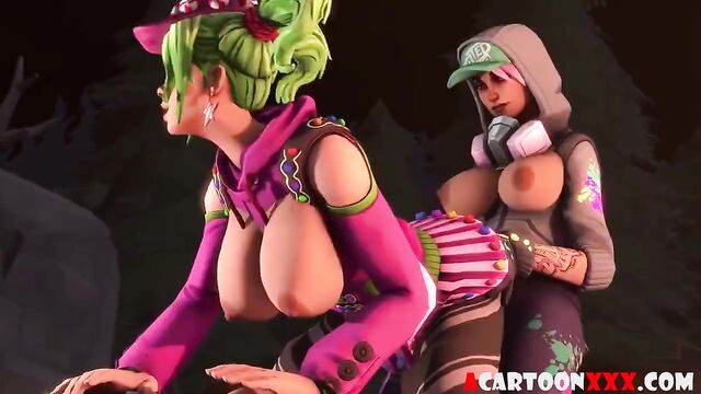 Fortnite futanari having sex with sexy hero