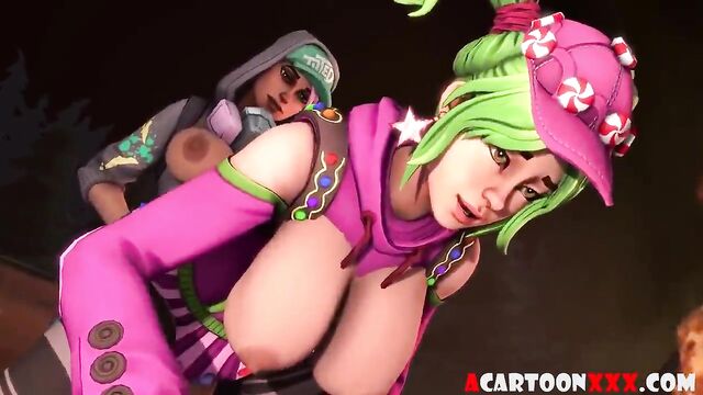 Fortnite futanari having sex with sexy hero