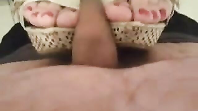 A footjob in Colombia