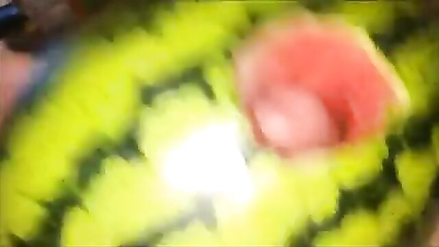 Watermelon Masturbation, Closeup and Slowmotion