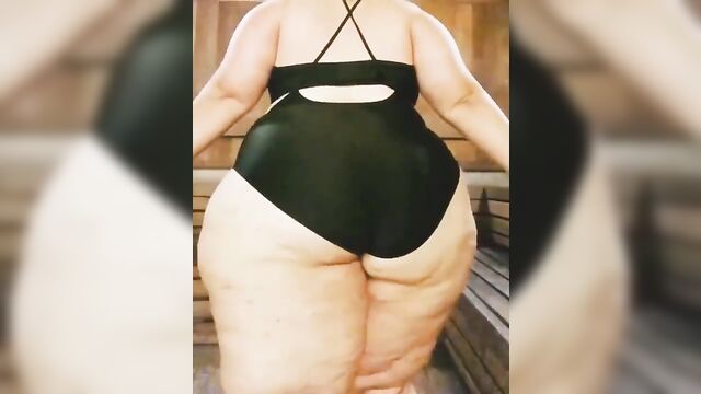 Ssbbw with huge thighs and massive butt