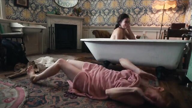 Lily James and Emily Beecham in sexy scenes