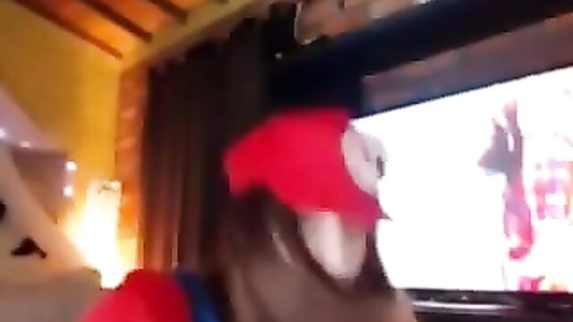 Lesbian Mario Girls Having Fun - Sexy Cosplay Outfits webcam