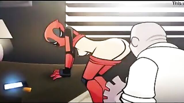 Lady Deadpool and kingpin animation