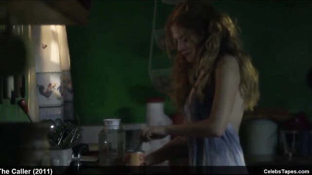 cute Rachelle Lefevre topless and sexy movie scenes
