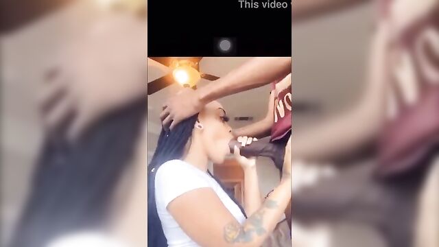 Ebony sucking off bbc