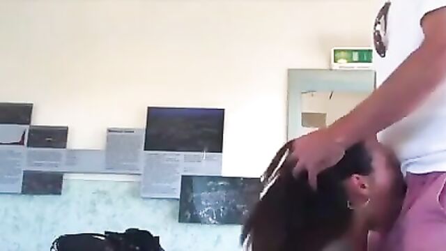 Teacher Gets Fucked While Students Are Outside