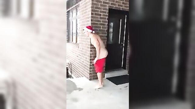 Dare a naked snow plunge