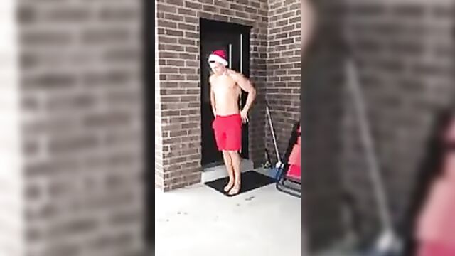Dare a naked snow plunge