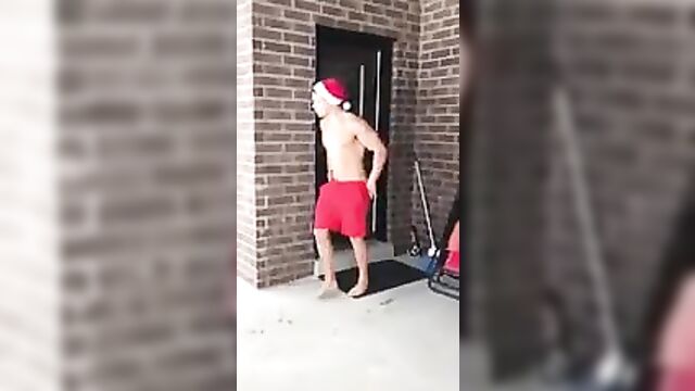 Dare a naked snow plunge