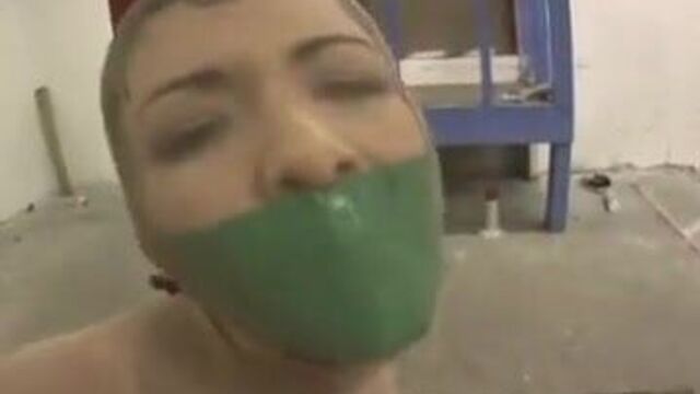 Stephanie Bound Gagged & Encased