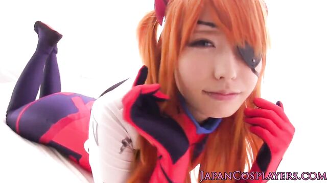 Cosplay Asuka Shikinami Langley enjoying creampie action