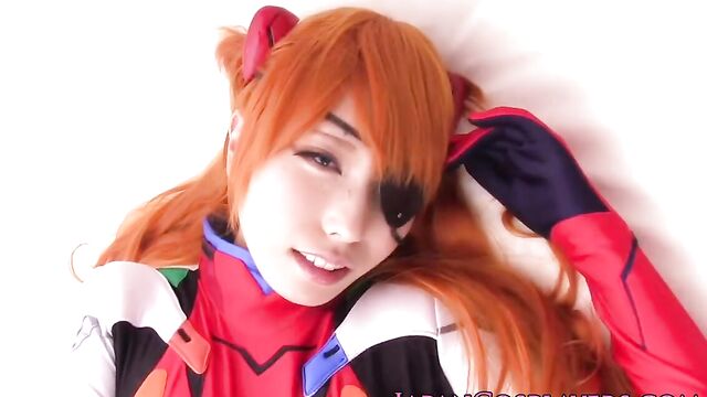 Cosplay Asuka Shikinami Langley enjoying creampie action