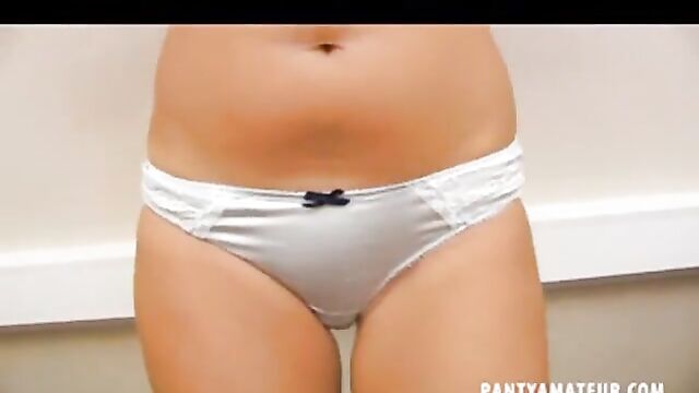 undressed to ruched white satin panty