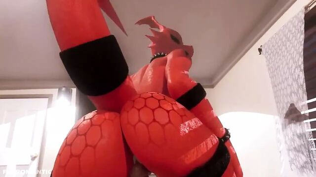 Guilmon special training 2. Furry hentai animation