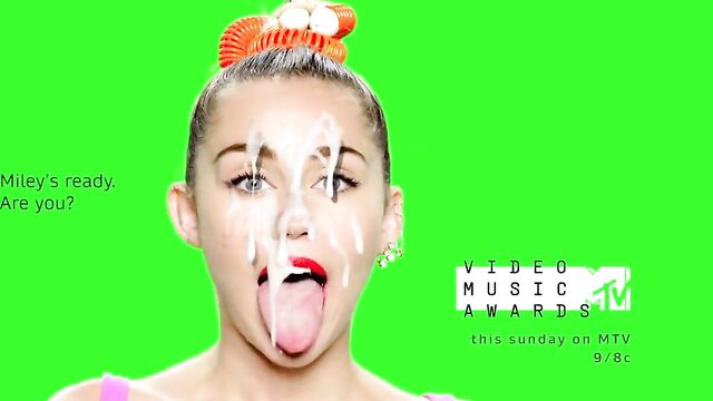 MILEY CYRUS CUMSHOT