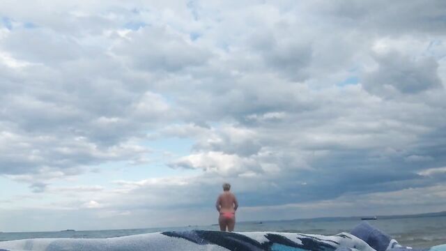 Last day of my holiday – topless at the beach