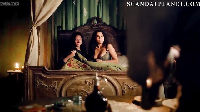 Jessica Parker Kennedy & Clara Paget Lesbian Scene