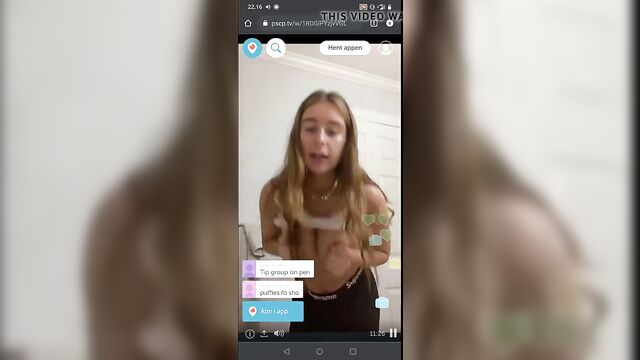 Beautiful periscope girl