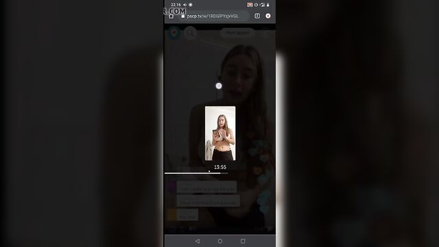 Beautiful periscope girl