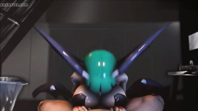 Hot busty Morrigan Aensland titjob and blowjob