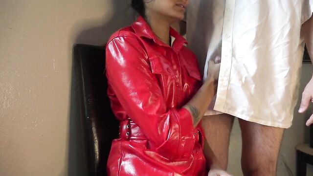 Red Leather Jacket Fetish - Like and subscribe