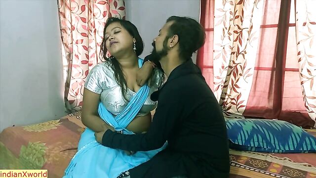 Desi hot bhabhi having sex secretly with house owner’s son!! Hindi webseries sex